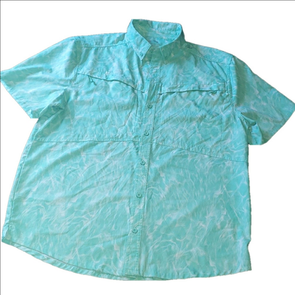 Silver Bait Fishing Shirt Men's Large L Vented